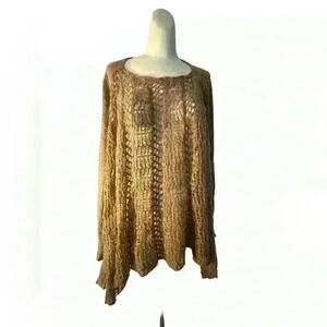 Open knit sweater perfect for layering